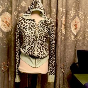 Nordstrom Juicy Couture style Leopard Jewel Hood